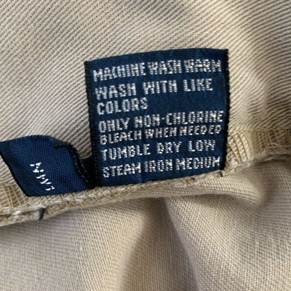 Polo by Ralph Lauren Chino Cotton Tan Flat Front Andrew Shorts Pockets Size 42 - Picture 6 of 11